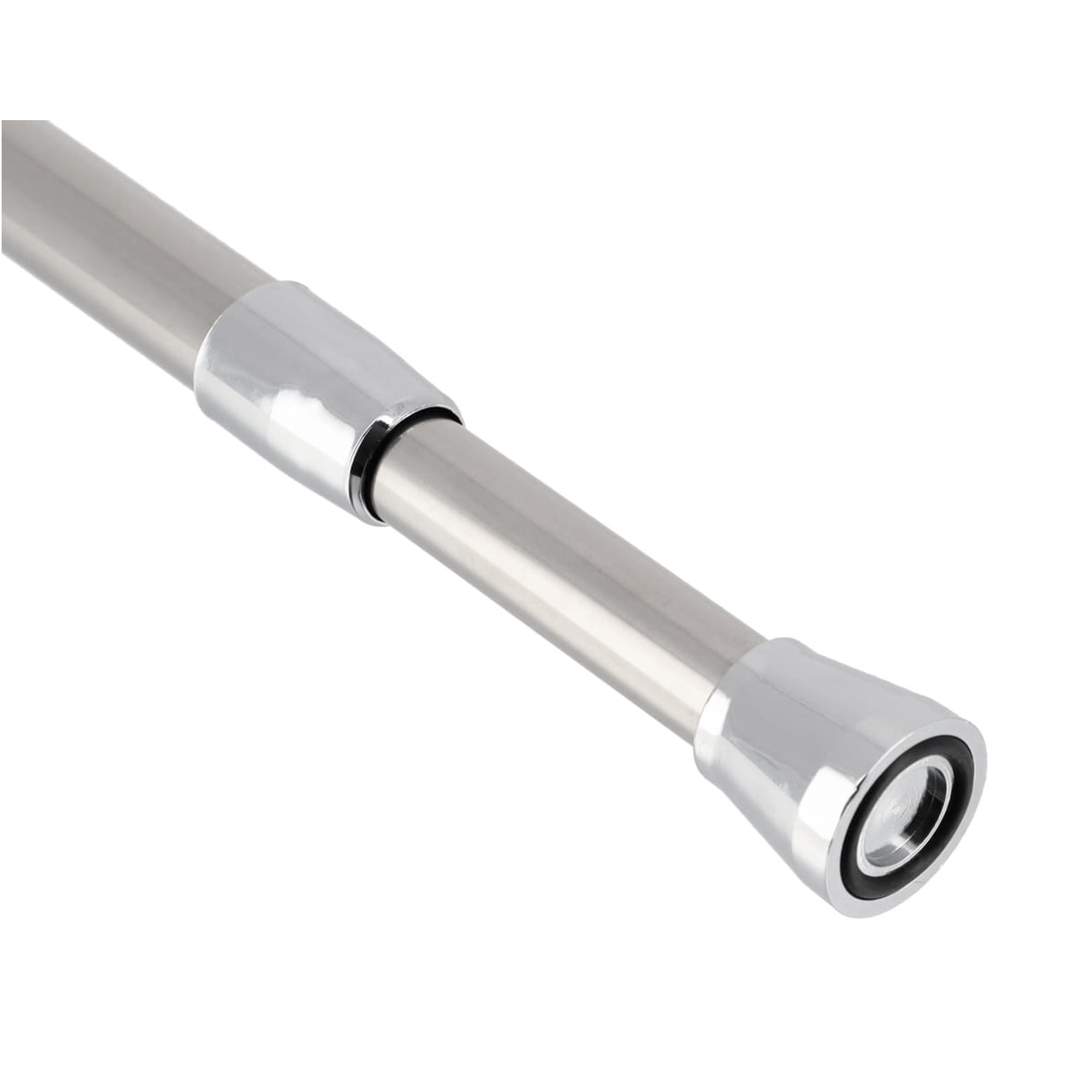 Tension Adjustable Shower Curtain Rod 43-79 Inches Stainless Steel Chrome